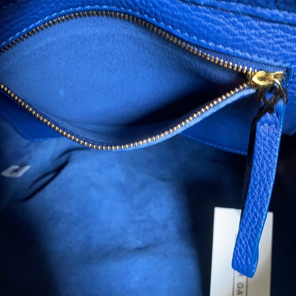 Mansur Gavriel pebbled leather backpack in Blue - Picture 16 of 17